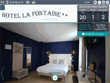 Tablet Screenshot of hotelfontaine-caen.com